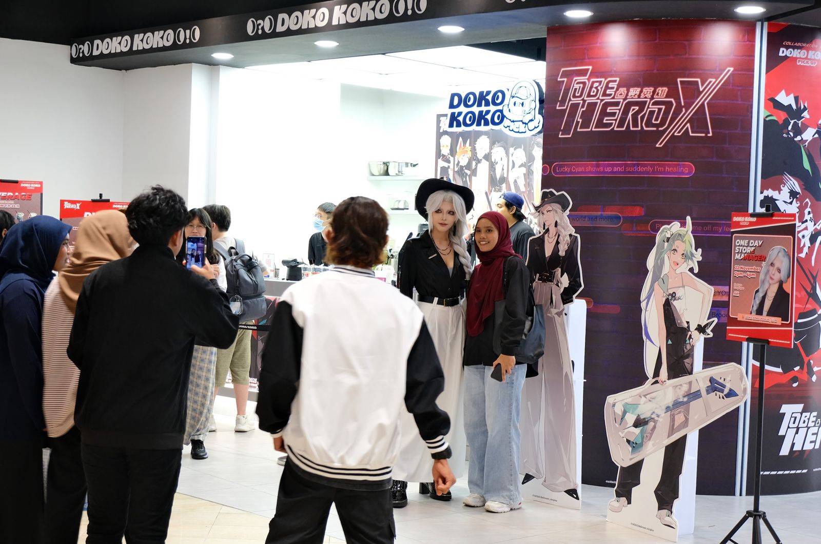 Queue activity at event